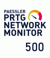 PRTG Network Monitor 500 sensors + 1 year maintenance