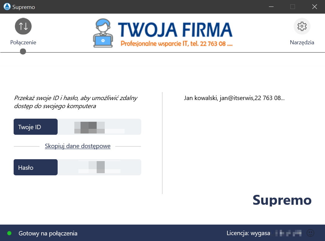 Tworzenie własnego klienta Supremo